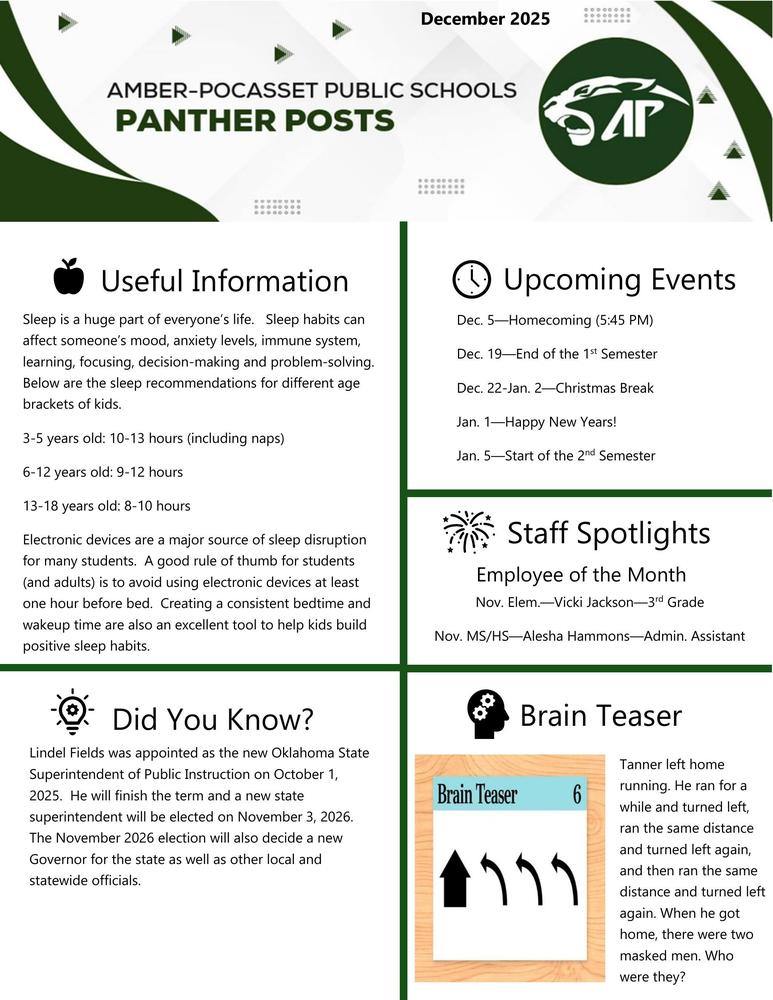 Panther Posts Dec 25