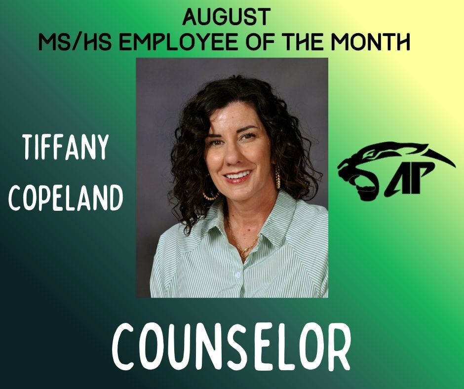 MS/HS Employee of the Month-August 25