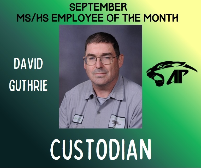 MS/HS Employee of the Month--September 2025