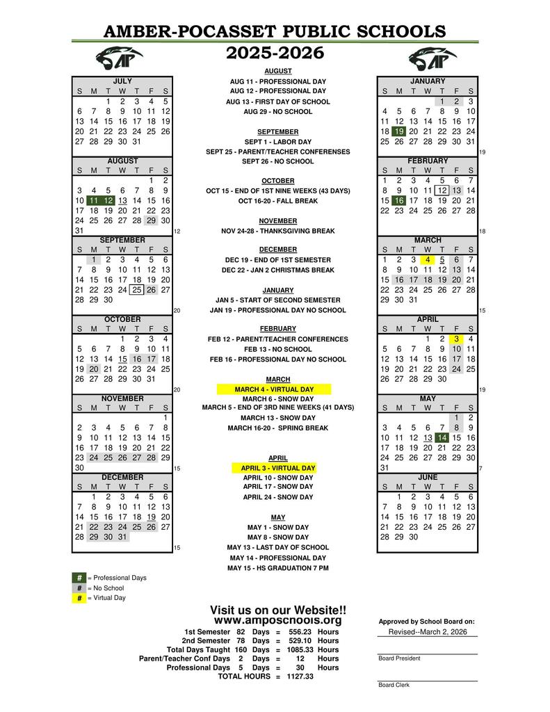25-26 Calendary Revised 3-2-26