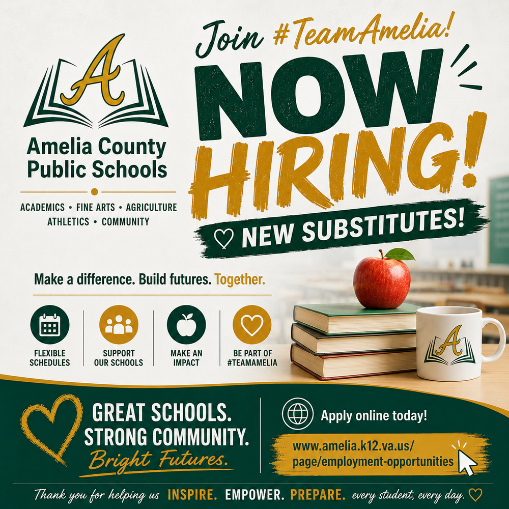 Now Hiring Substitutes!