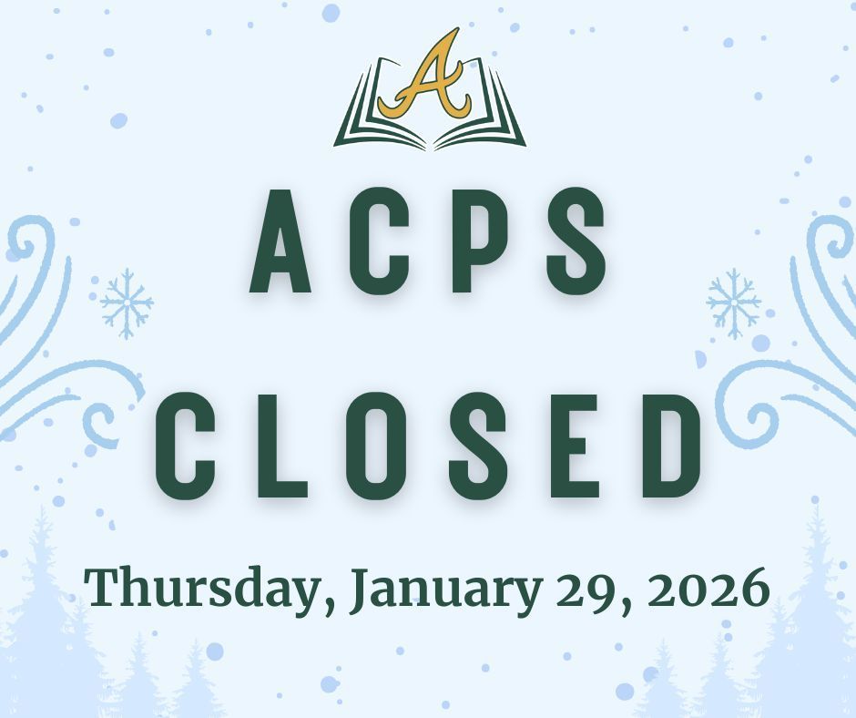 ACPS Closed Thursday, January 29, 2026