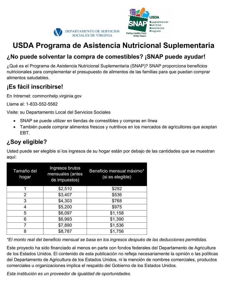 SNAP in Schools Flyer - 2025 - Spanish