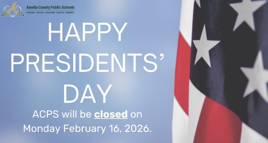 Calendar Reminder:  School Closed- Presidents' Day