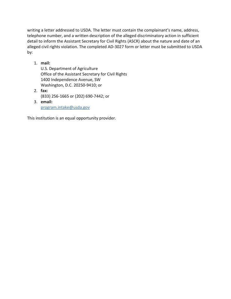 SFSP Media Release for Open Sites: community meal service announcement for onsite meals for children at Amelia Middle School, Monday through Thursday at 9 AM and 12:30 PM (p2)