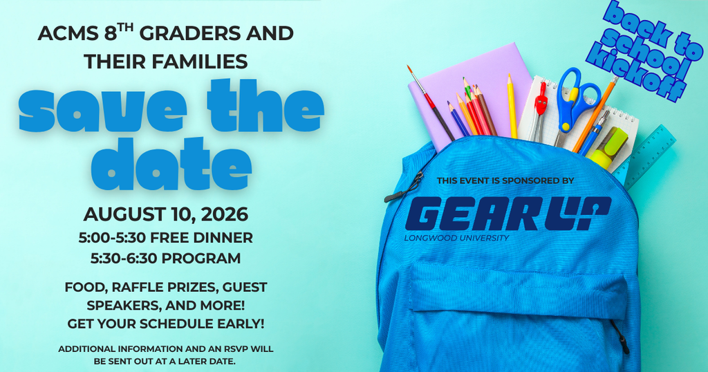 8th Grade Families: Save the Date!
