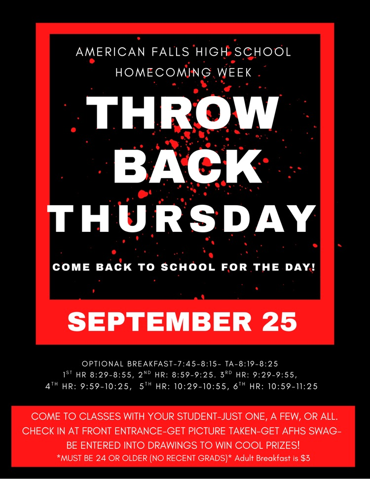 throwback Thursday flyer 2025