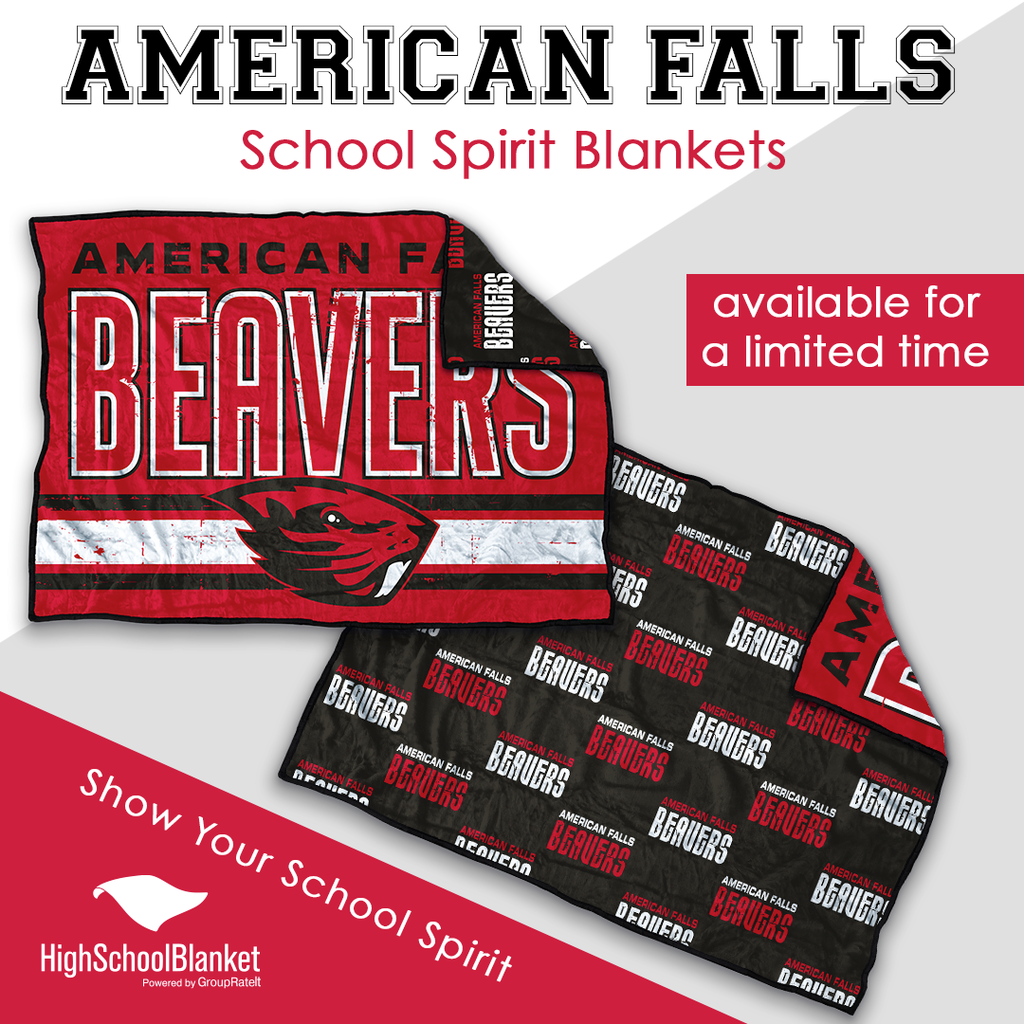 American Falls School Spirit Blankets - Available for a limited time.