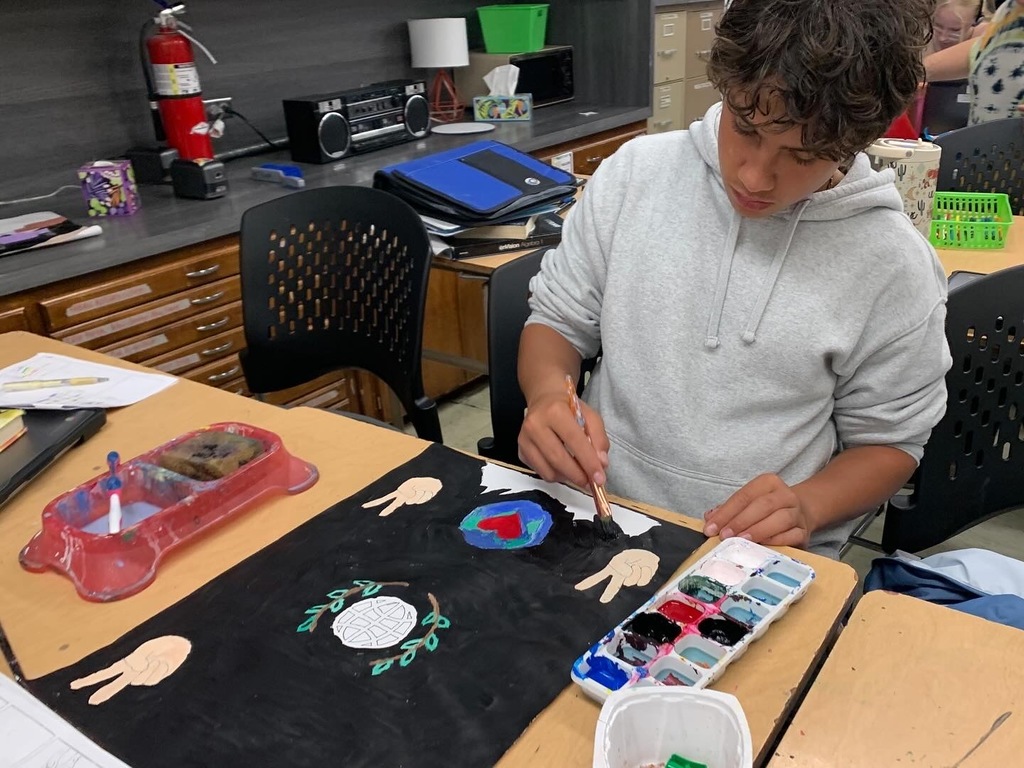 students working