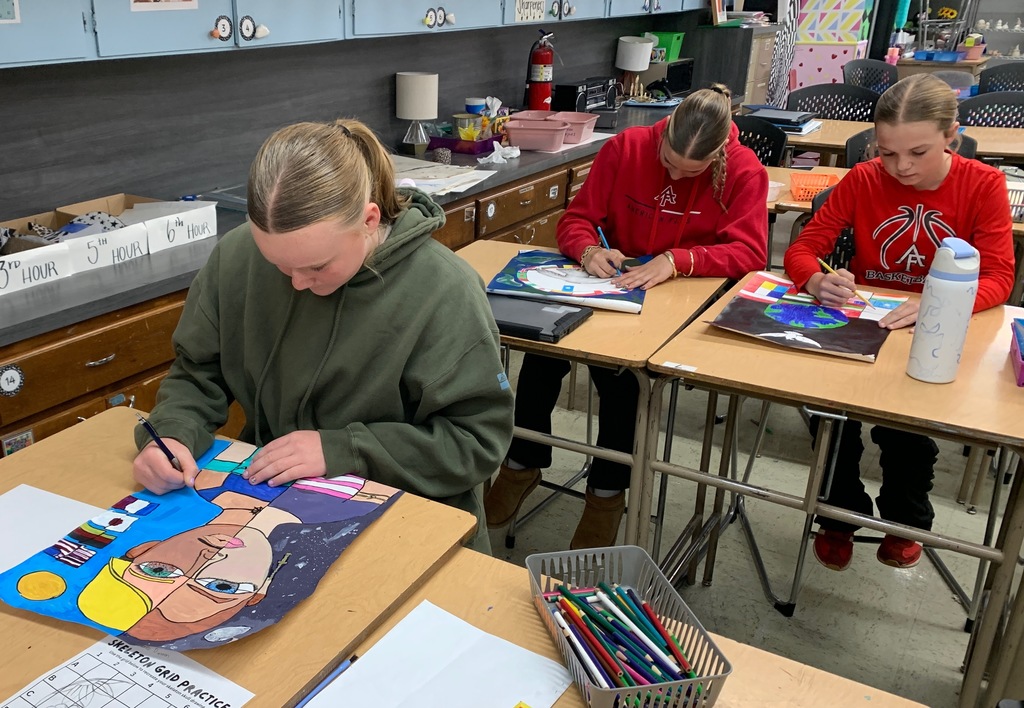 students working