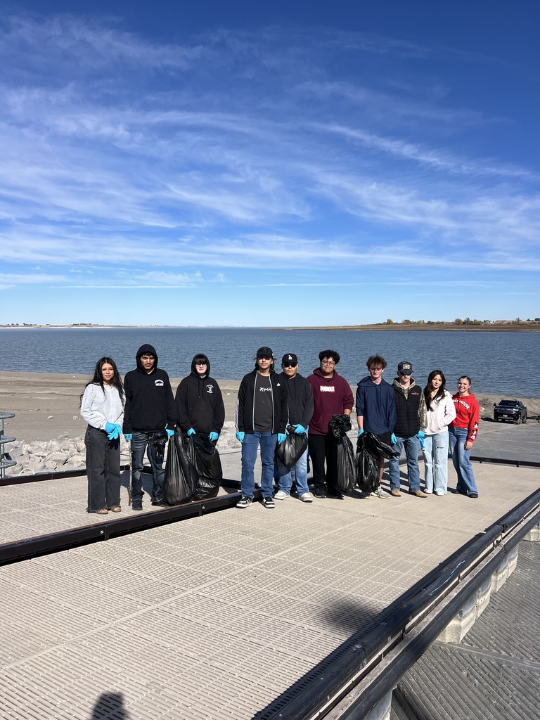 Some of the seniors at the boat dock