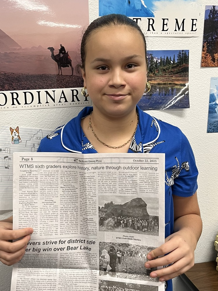 Cristina with her newspaper 