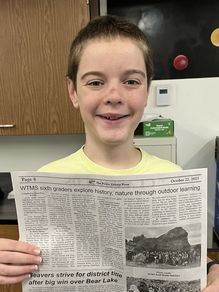 Henry with his newspaper 