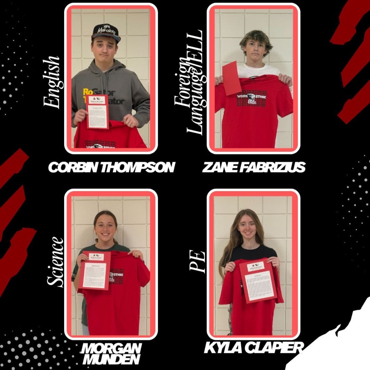 November Work Ethic Elite Academic Winners
