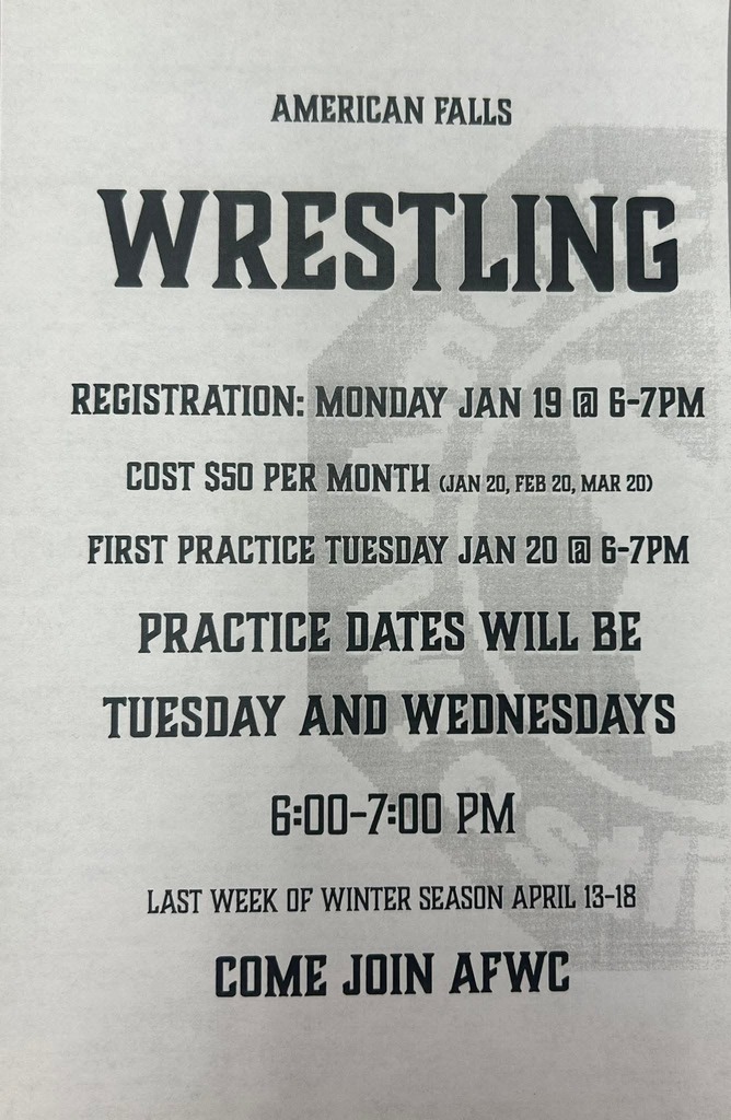 wrestling club fliers 