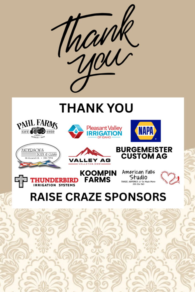Raise Craze Sponsors
