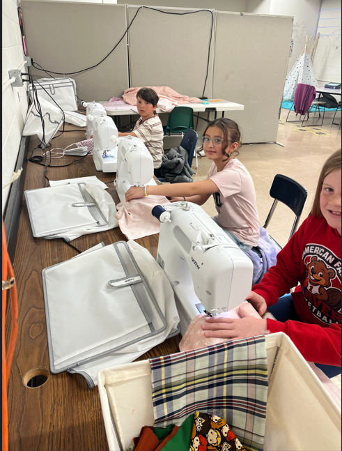 These students earned enough points to buy time with Mrs. Anderson to make a pillow. Great job!!