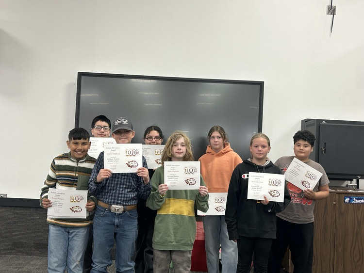 perfect attendance 2nd trimester
