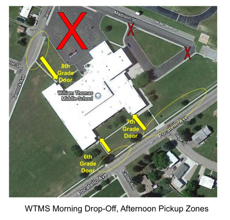 drop off zones