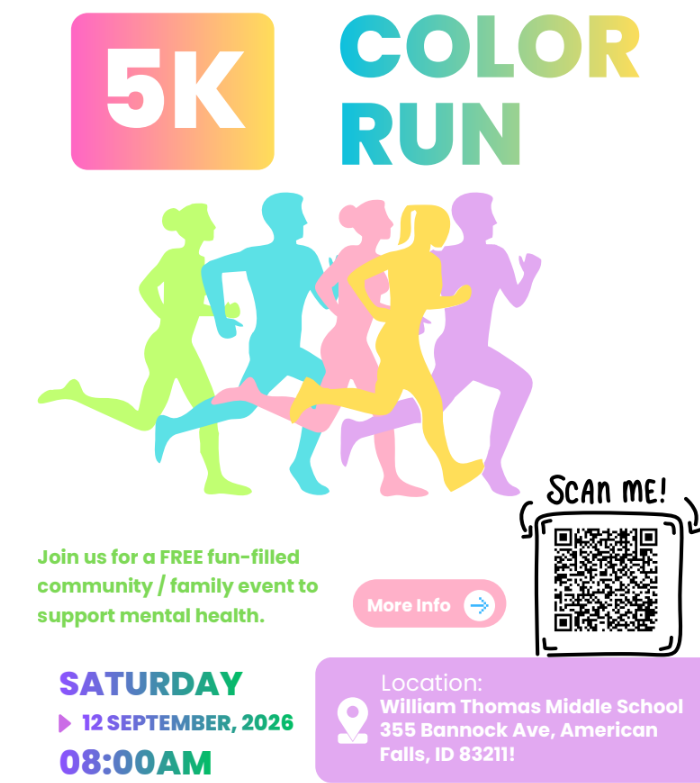This month's theme for LOOK UP, AF is touch grass. Join the Color Run on Saturday September 12!