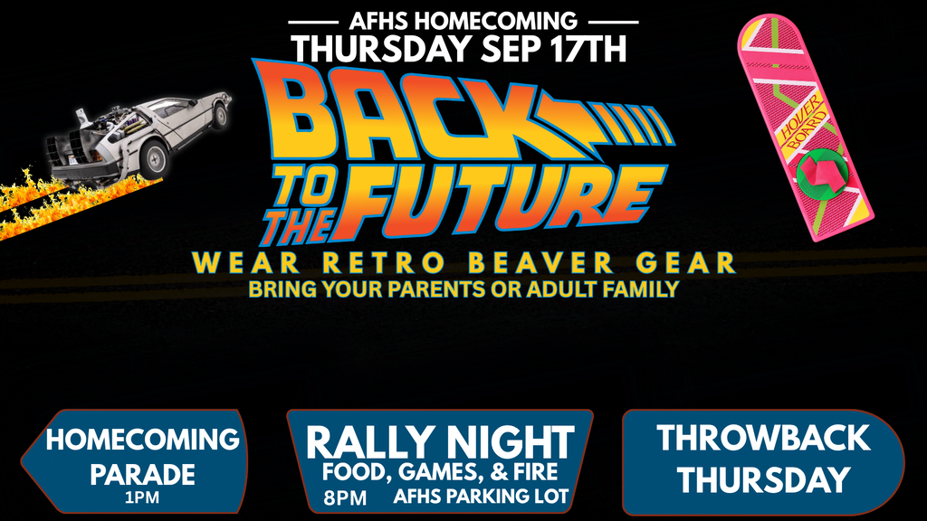 THURSDAY - BACK TO THE FUTURE