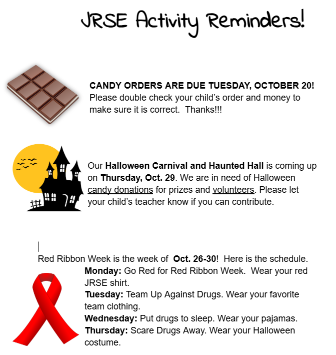 Final JRSE Activity Reminder October