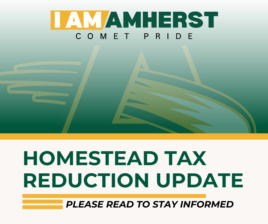 Homestead Tax Reduction Update  Graphic