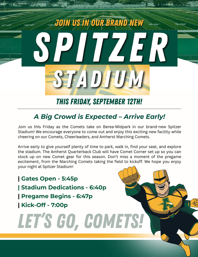 Spitzer Stadium Announcement