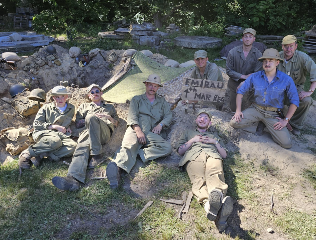 Reenactor group that will receive the letters during their Mail Call