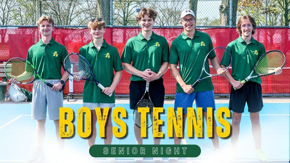 Tennis Senior Night Group Photo