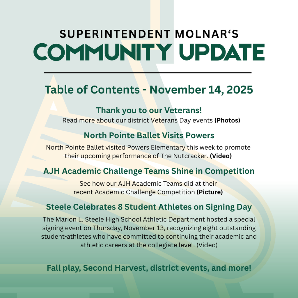 Community Update - Landing Graphic