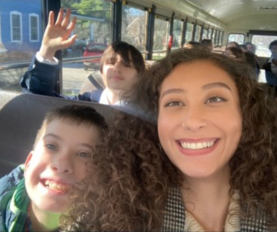 Mrs. McKee and students pose for selfie