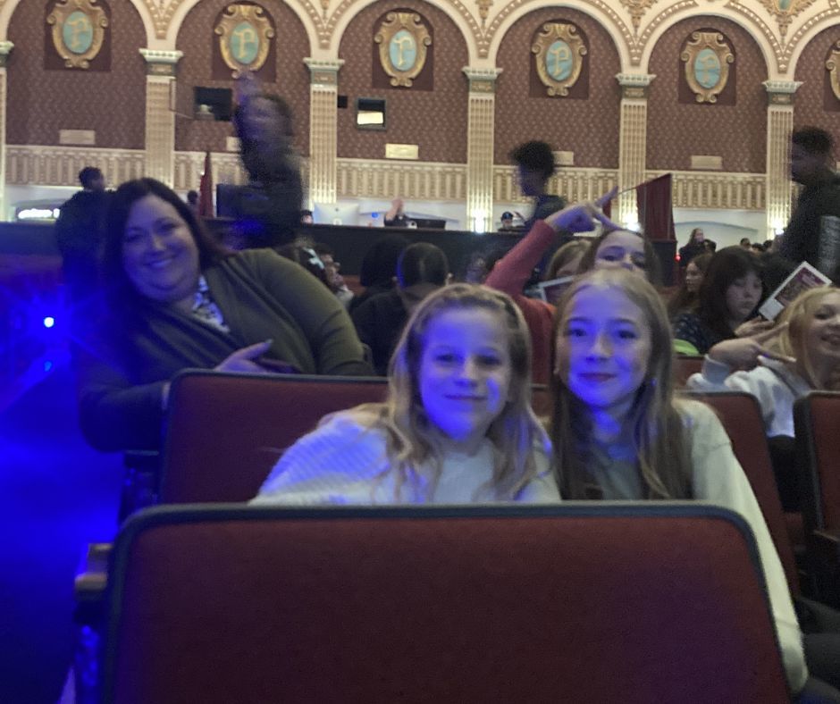 Students posing at the event for a picture