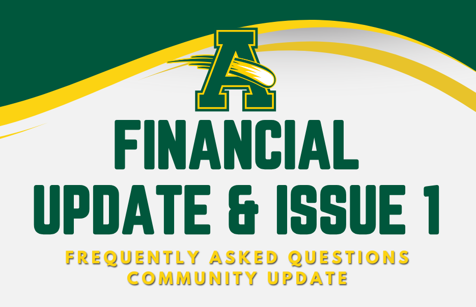 Financial Update & Issue 1 Frequently Asked Questions