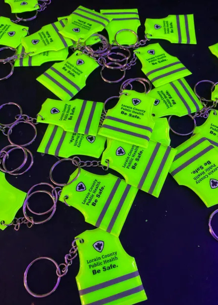 Little Reflective vest key chains