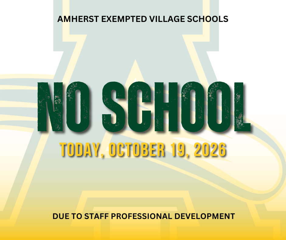 No School - October 19, 2026 - Professional Development for Staff