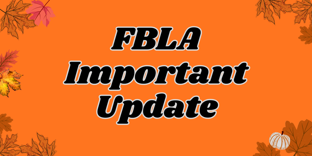 FBLA Important Update Fall Decorative News Article Image