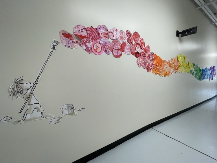 the whole student created mural