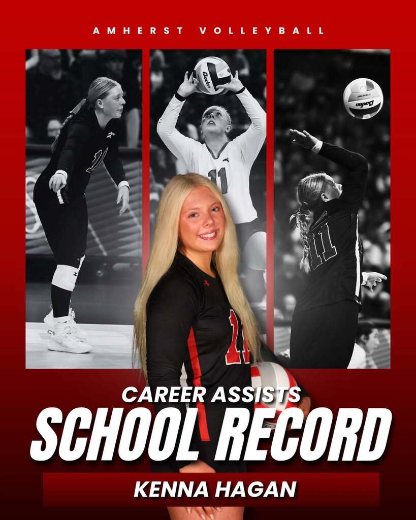 Career assists record Kenna Hagan