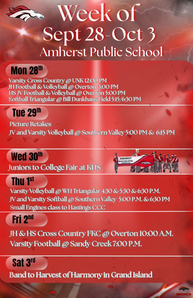 Decorative Poster for Week of Activities