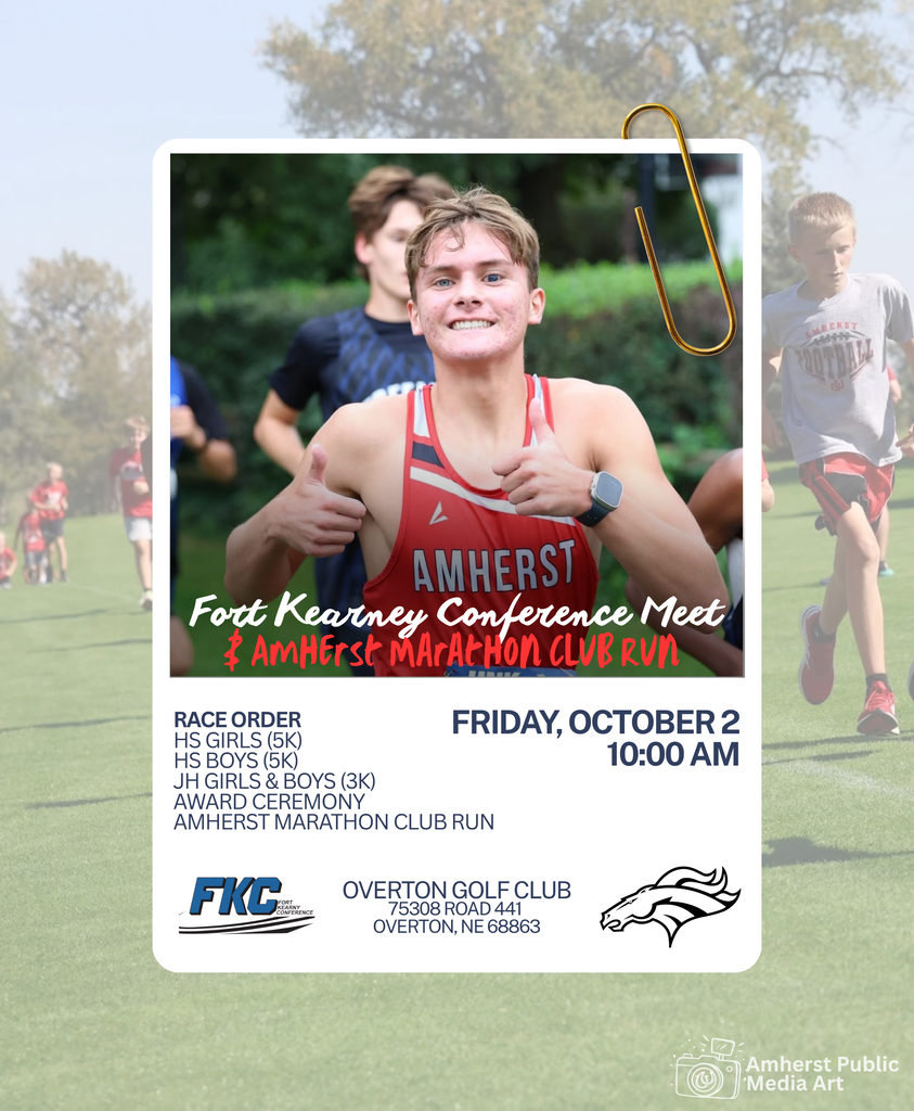 Cross country information for the FKC with photos of runners on it.