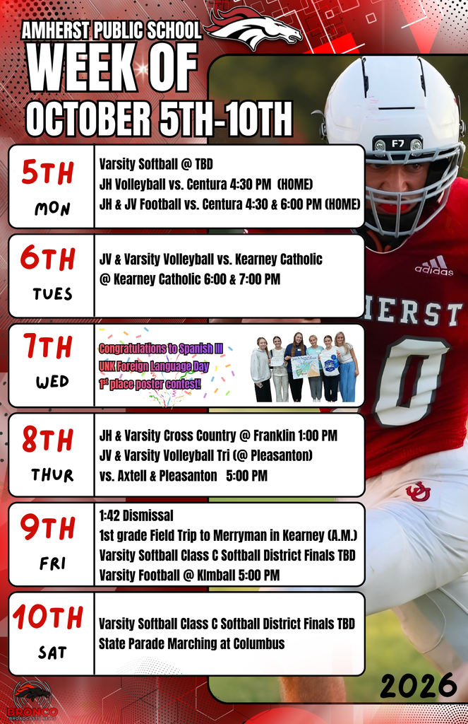 Decorative Poster for Week of Activities