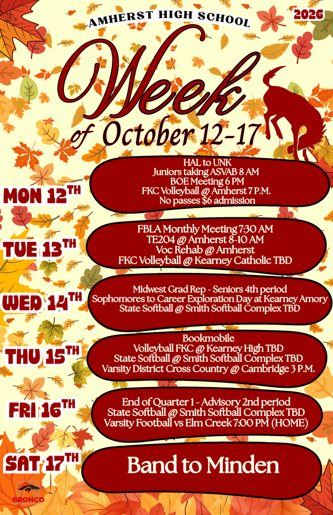 Decorative Poster for Week of Activities