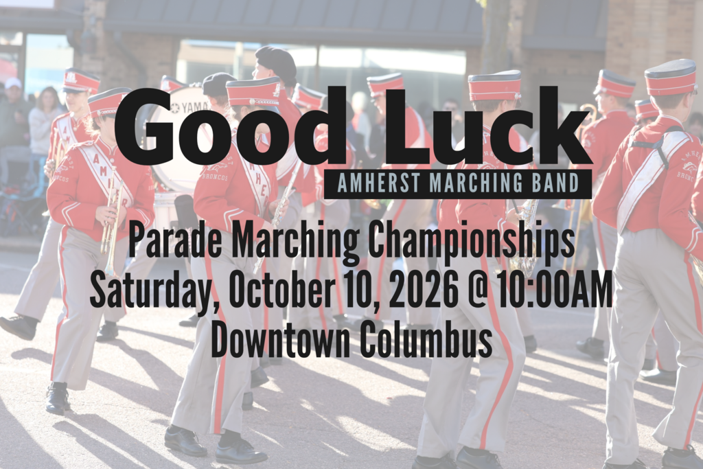 The band with good luck text overlay 