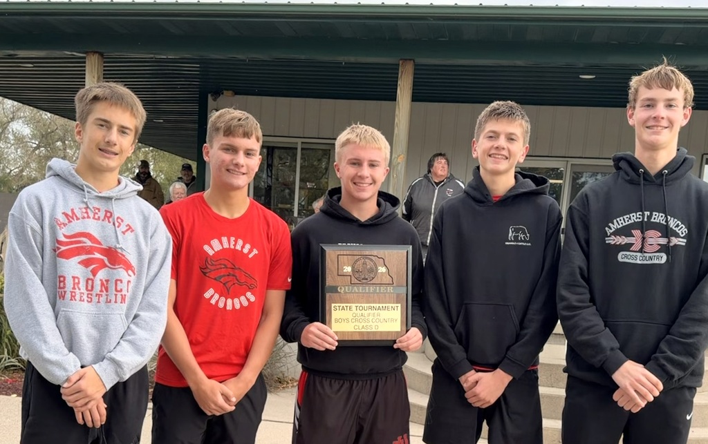Boys team with 3rd place district trophy