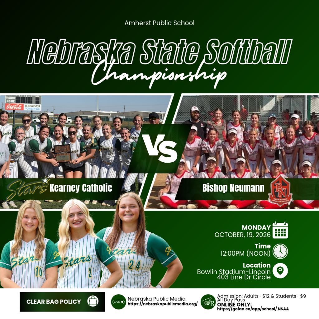 NE State Softball Champs game info.