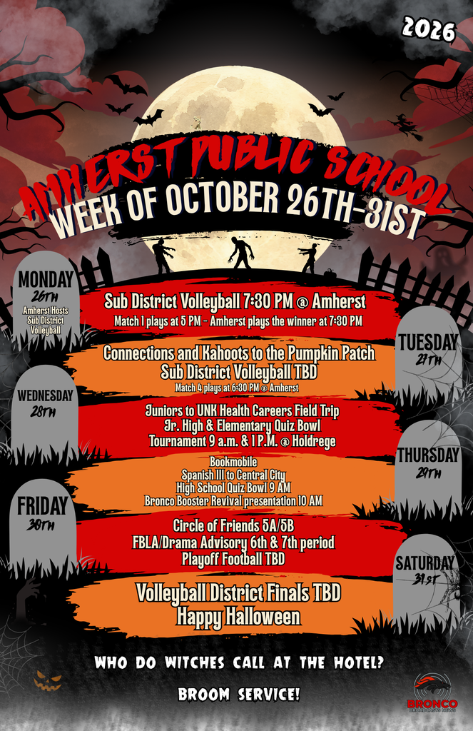 Decorative Poster for Week of Activities