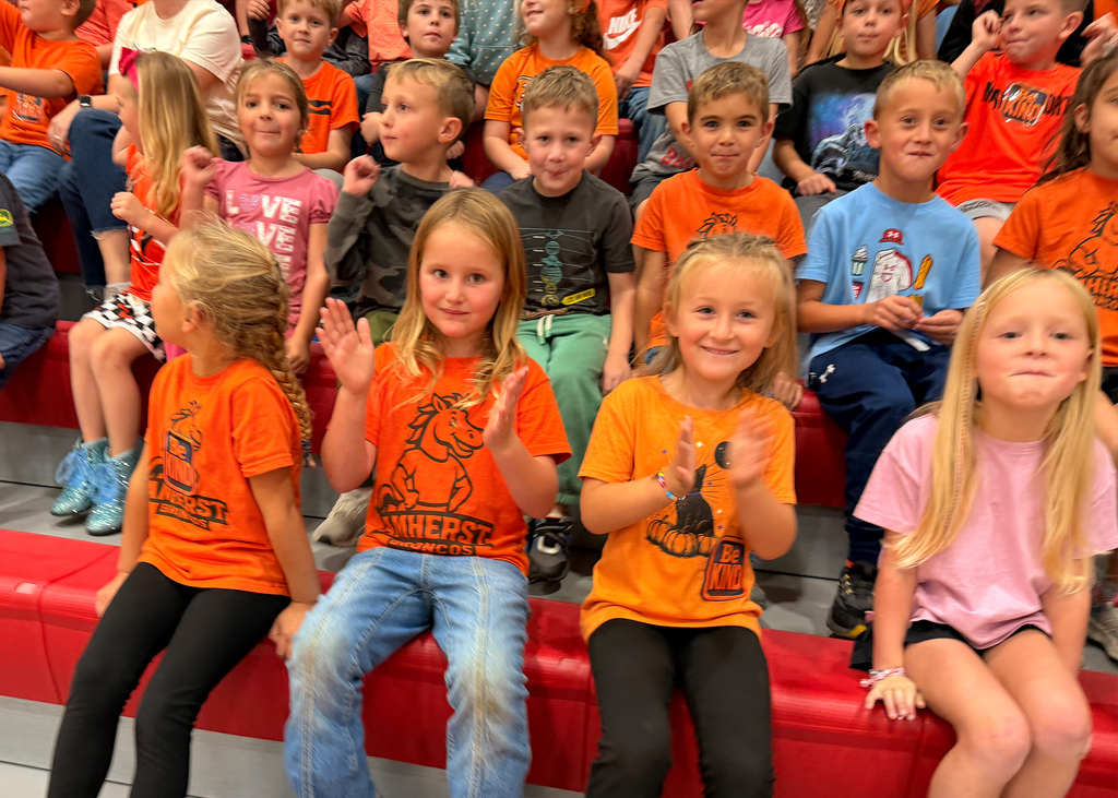 Students cheer at a pep rally