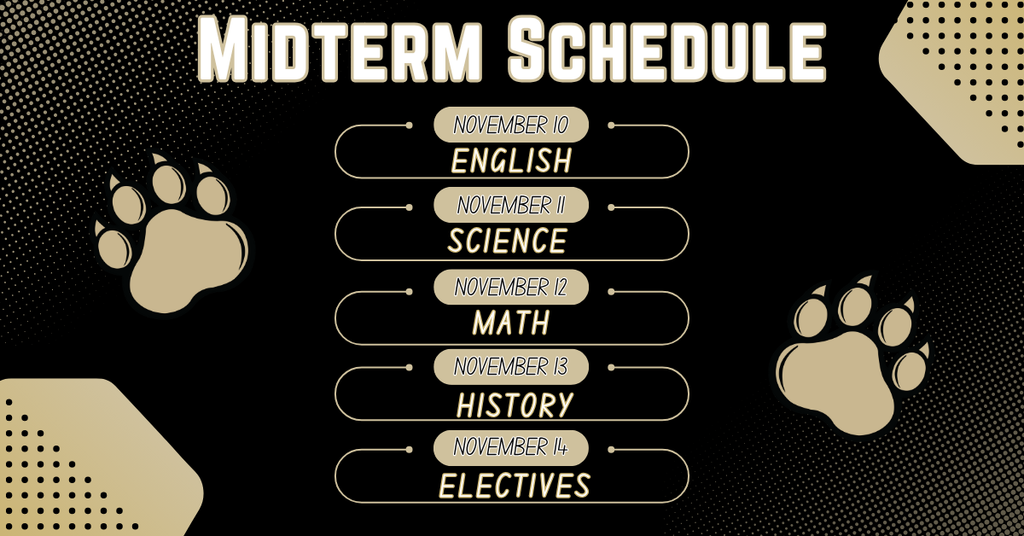 AHS Midterm Schedule