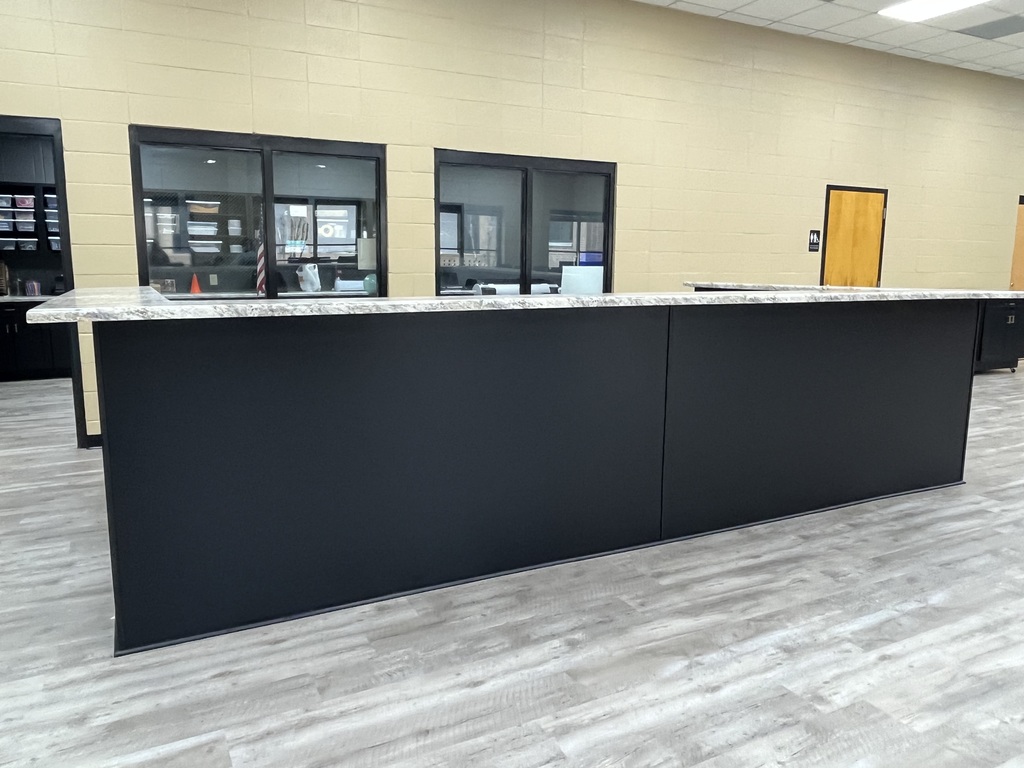 The circulation desk in our library is officially complete!  A huge thank you to our amazing local businesses—Amory Hardware (Shane Wells), The Countertop Shop (Justin Hendrix), and Steven Rogers—for helping make this project possible.